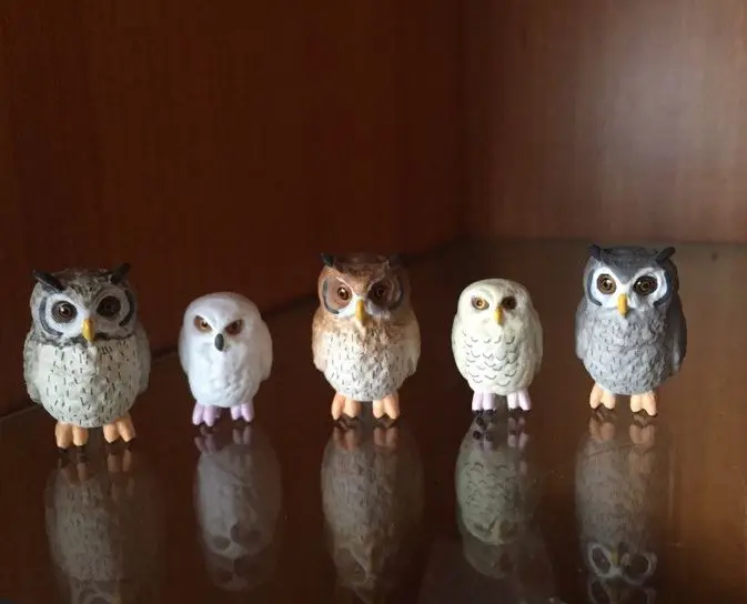 

figure doll toy gift model cup owl 5pcs/set