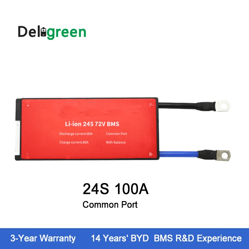 

24S 100A 3.2V rated 72V BMS for E-bike Li-FePO4 18650 Li-ion Battery Pack BMS with balance