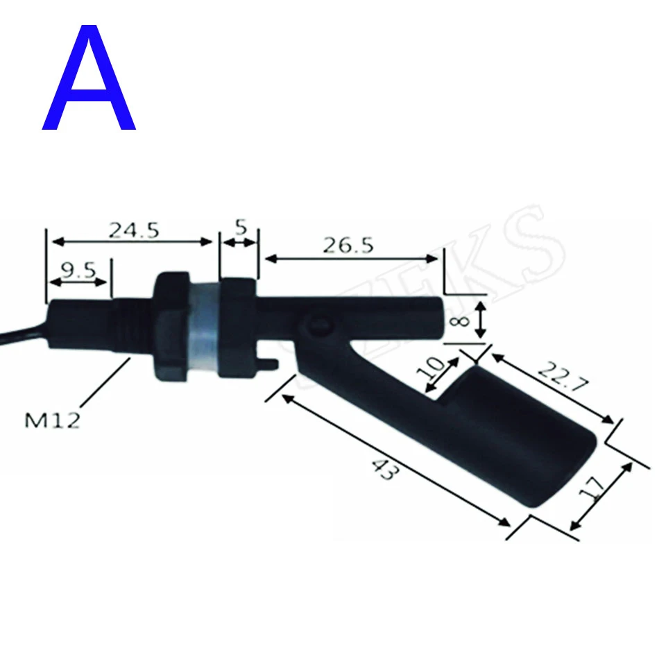 AC 100 в датчик уровня воды и жидкости Поплавковый выключатель для горизонтальных аквариумов аквариум бассейн с поплавком длина