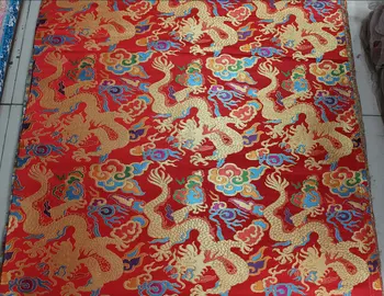 

Dragon robe Jacket the del dress cheongsam decorative jacquard fabric cushion pillow table flag spinning brocade
