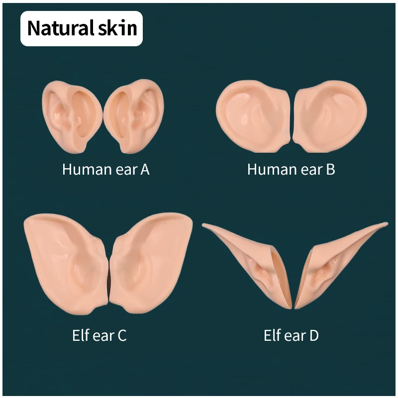 Blyth кукла ухо человеческие уши, эльф Уши установлен с глиной, не требуется резки белая кожа, загар кожа, темная кожа, натуральная кожа