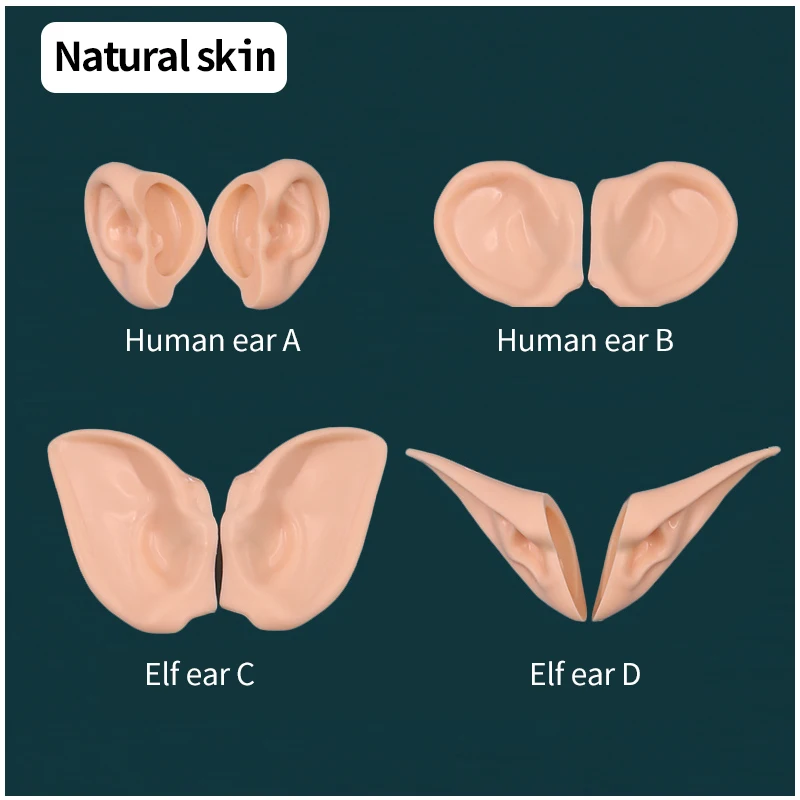 DBS blyth doll ear Human ears,Elf ears Installed with clay, no cutting required White Skin,Tan Skin,Dark Skin,Natural Skin 3
