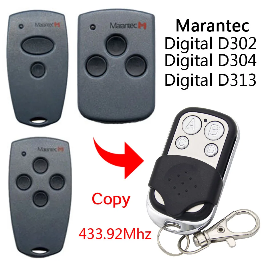 Пульт marantec Digital 302/D304/D313 совместимый гараж/ворота дистанционного цифровой/комфорт Cloner