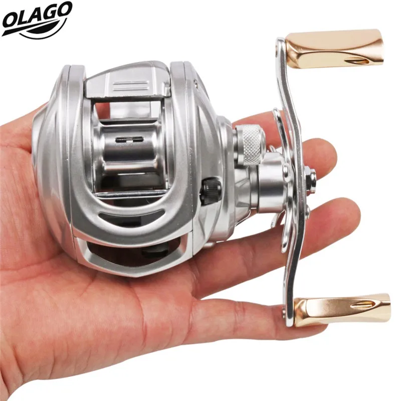 

Bait Casting Fishing Reel 10BB Speed Ratio 7.0:1 Aluminum Color Silver Left Hand Right Hand Magnetic Tuned Brake Low Profile