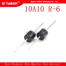 10 шт электрическая осевой выпрямительный диод 10A10 R-6 DIP 10A 1000V 10a10