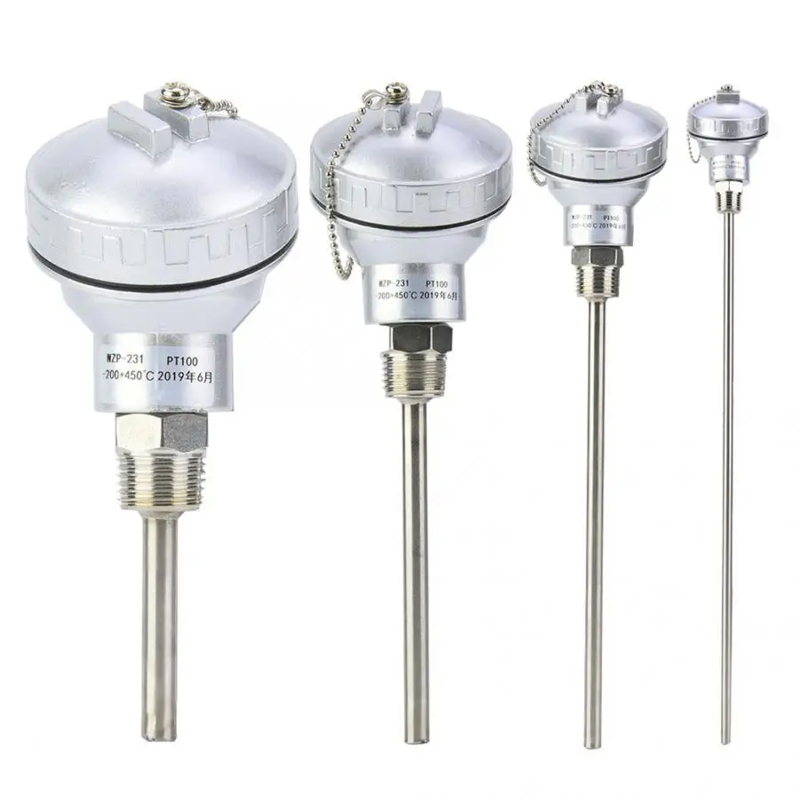 

RTD PT100 Temperature Sensor Probe 1/2" NPT Thread Thermocouple Terminal Head
