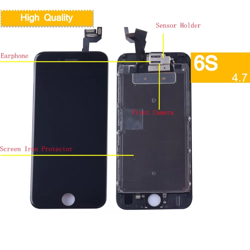 

5pcs tianma AAAAA for iPhone 6S LCD Display Digitizer complete Touch Screen full lcd with small parts Assemby+Front Camera