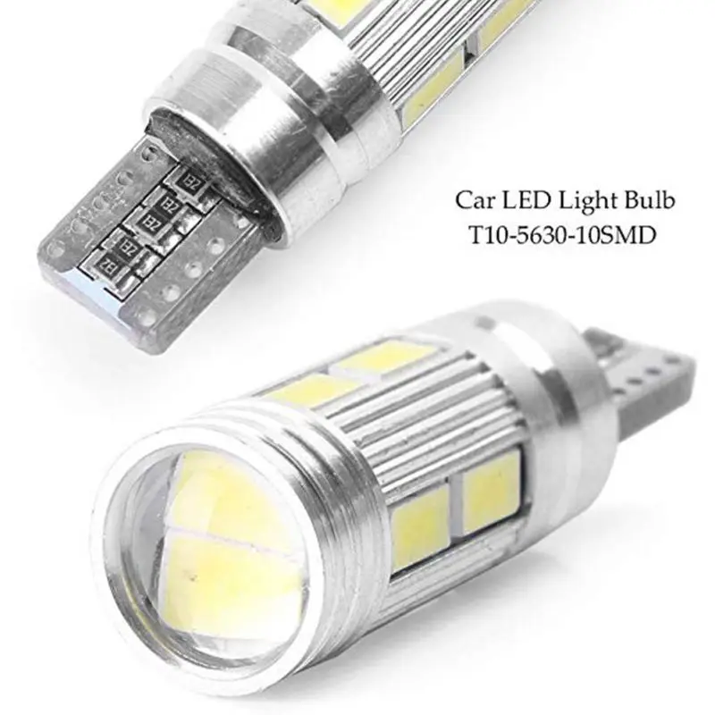 

2Pcs W5W 10 SMD 5630 Car LED Light 194 Wedge Replacement Reverse Instrument Panel Lamp White Blue Bulbs For Clearance Lights