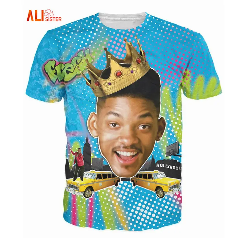 Unisex So Fresh Will Smith With Crown T Shirt Fresh Prince Of Bel Air ...