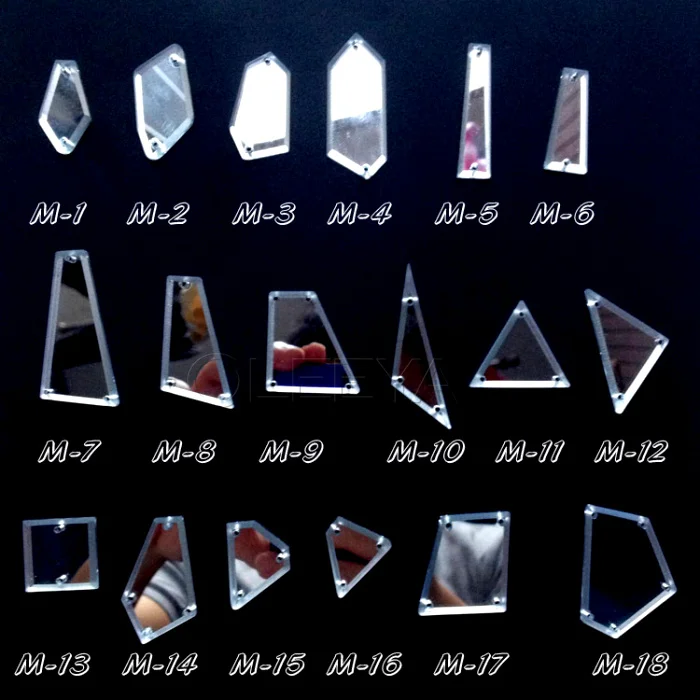 mirror shaped sew on rhinestones (4)