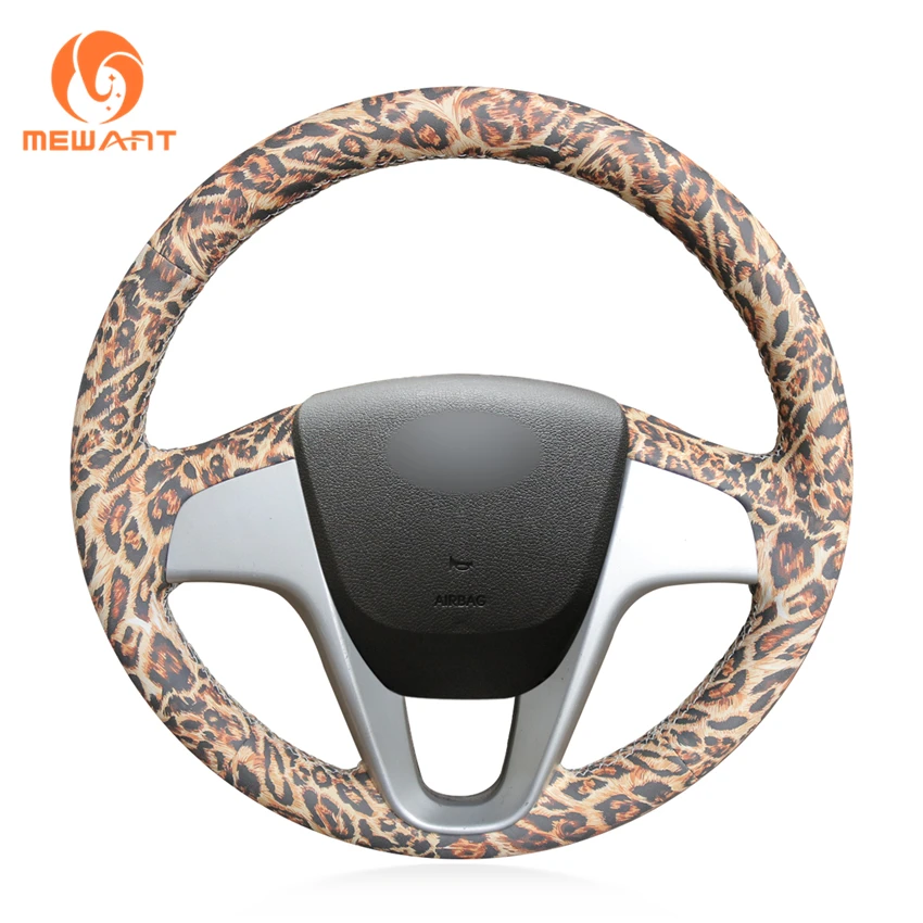 Test Car Steering Wheel Cover for Hyundai Solaris (RU) 2010-2016 Verna i20 2009-2015 Accent |