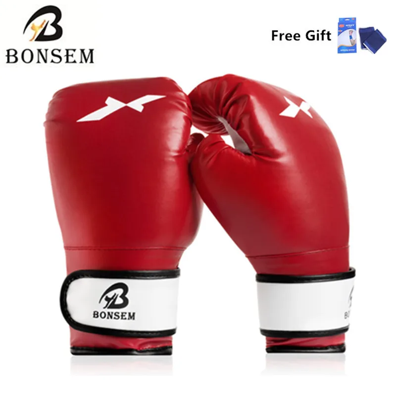 1 Pair Muay Thai Boxing Gloves Grappling Training Sanda Training