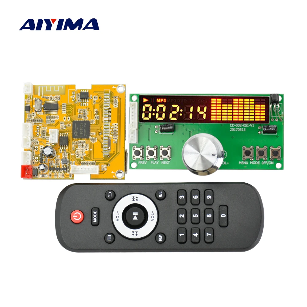 

Aiyima Audio DTS Lossless Decoding Board MP4 MP5 HD Video Decoder APE / WAV / MP3 Decode Board Spectrum Indicator