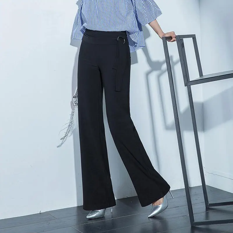 Women's Summer Pants Large Size Lady Office Work Dress Straight Solid