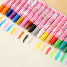 12 цветов/комплект безопасный нетоксичный восковой мелок масляный карандаш для раскрашивания цветная масляная пастель детский подарок на день рождения школьные канцелярские принадлежности
