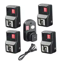 WANSEN PT-16GY Wireless Remote Speedlite Flash Trigger + 4 Receivers for Canon Nikon Pentax Olympus DSLR Flashlight Synchronizer