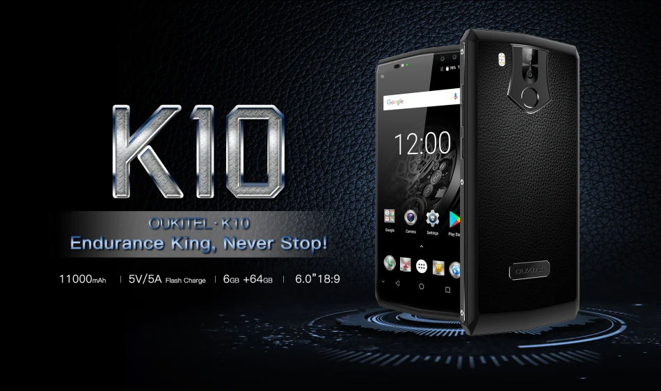 Бизнес класса люкс Android телефона Oukitel K10 6 &quot1080x2160 уход за кожей лица 6G Оперативная