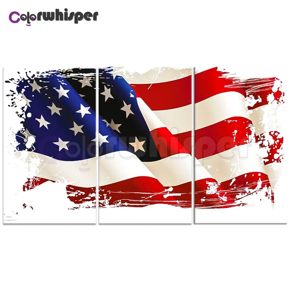Алмазная картина Полная площадь/круглая дрель Алмазная вышивка "американский флаг-Орел" вышивка-мозаика стразами вышивка крестиком 472D - Цвет: 4