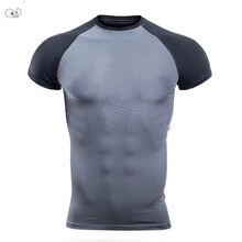Быстросохнущая сжатия для мужчин дизайнер бег футболки для женщин Бодибилдинг футболки спортивная Фитнес футболка для спортзала Беговая одежда