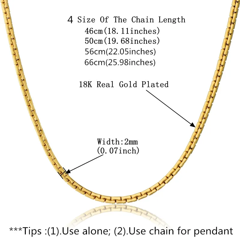 Stainless Steel Gold Chain For Men 