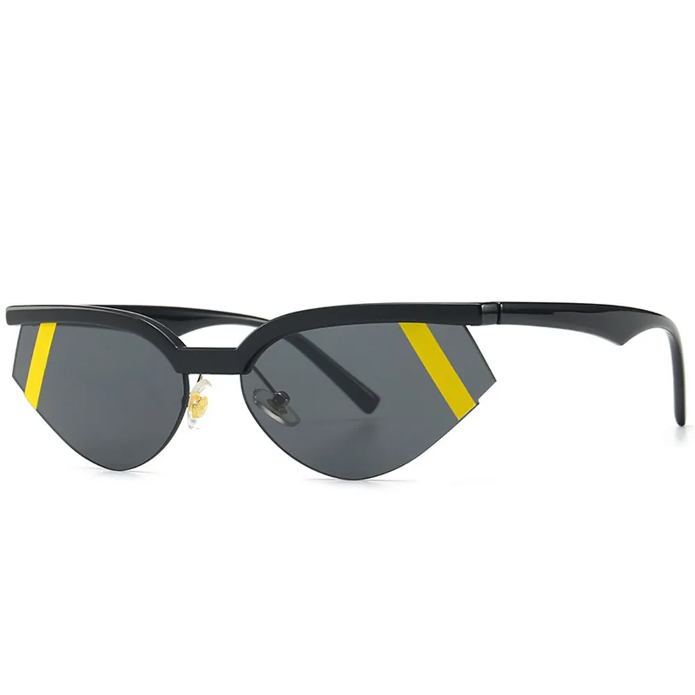 

2019 Sexy cat sunglasses women small size brand designer narrow frame flat top sun glasses female shades ladies clear lens NX