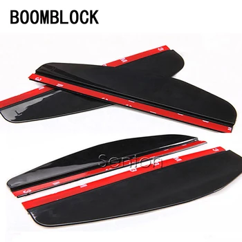 

BOOMBLOCK 2x Rearview Mirror Rain Eyebrow For Opel Astra h j g Seat leon 2 Ibiza Altea Alhambra Alfa Romeo 159 147Accessories