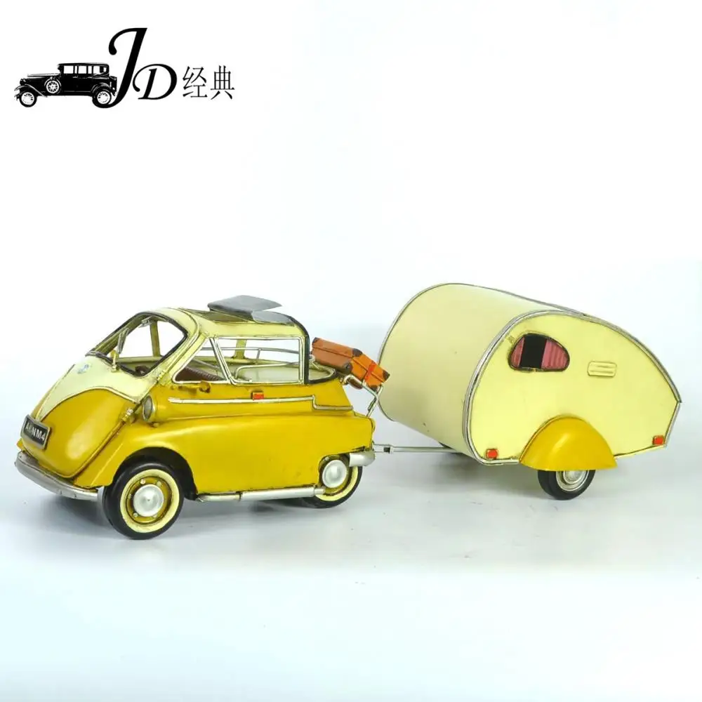 Hot 2014 Antique Car Sales Handmade Wedding Iron Model With Trailer Artesanato Manual Pub Home Decoration Metal Crafts Souvenirs |