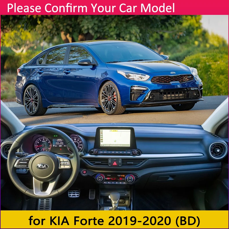 Для KIA Forte BD Противоскользящий коврик на приборную панель солнцезащитный коврик для защиты ковров автомобильные аксессуары Cerato K3 Vivaro