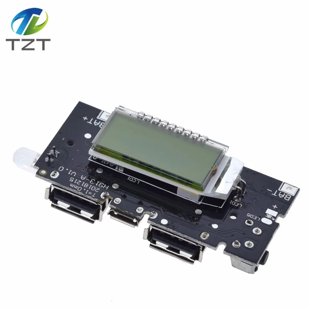 Двойной USB 5 в 1 а 18650 Мобильный Внешний аккумулятор зарядное устройство PCB модуль