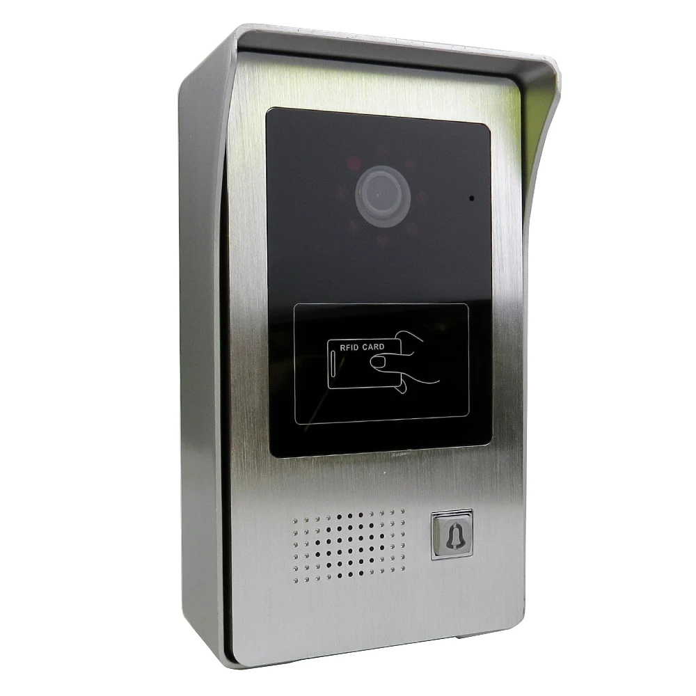 1200TVL 1" телефон видео домофон запись экран комплект устройство чтения RFID двери камера обнаружения движения магнитный замок
