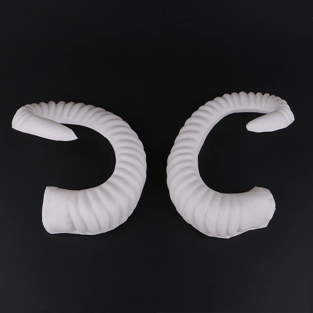 Artificial Ram Horns Costume Accessories for DIY Gothic Hair Headband Hoop B