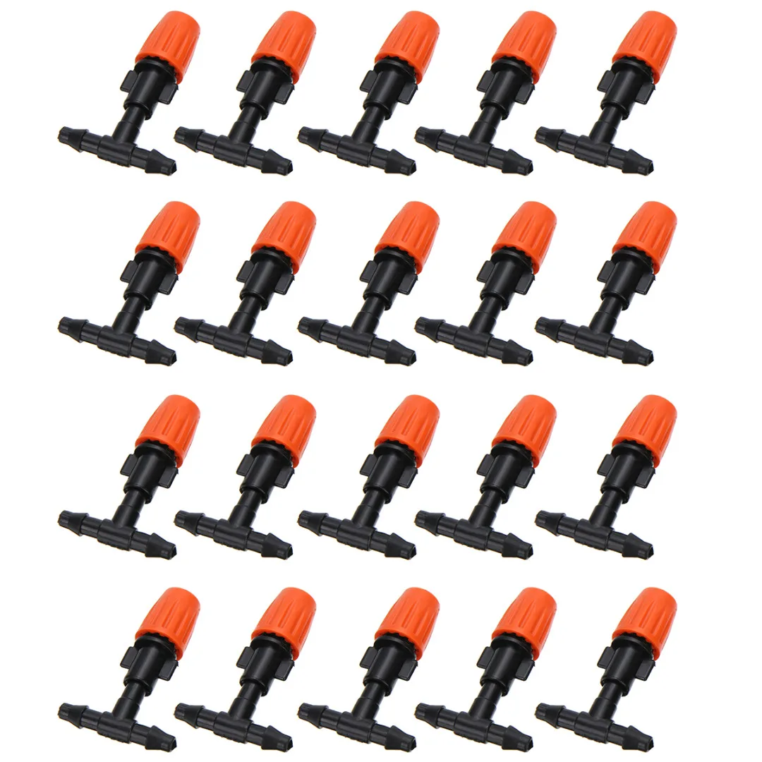 Mayitr 20Pcs Auto Timer Micro Drip Irrigation System Plant Self Watering Adjustable Atomizing Sprinkler Nozzles DIY Garden Tool