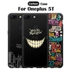 JURCHEN housses pour One plus 5 T couverture pour Oneplus 5 T étui mat dessin animé noir impression Silicone sacs arrière pour Coque Oneplus 5 T étui ► Photo 1/6