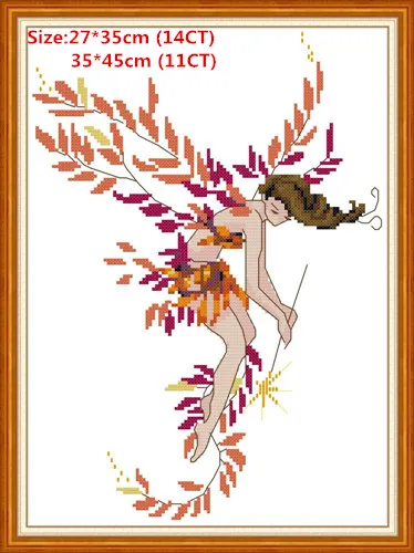 Butterfly fairy 7 Joy Sunday Fairy Набор для вышивания крестиком Fugyer Наборы для вышивания крестиком наборы для вышивания крестиком Набор для вышивания - Цвет: Butterfly fairy 7