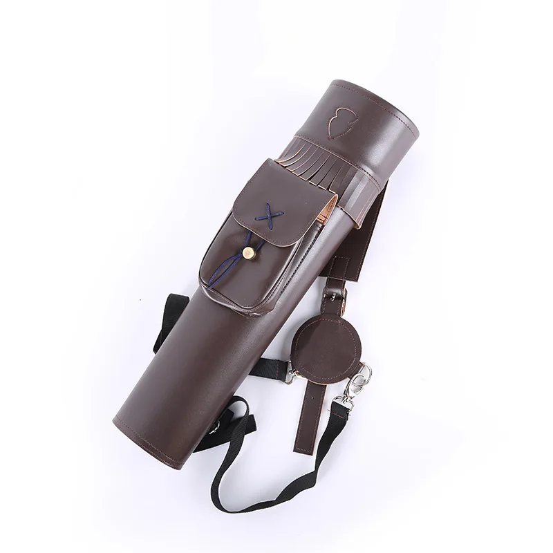 

Large Capacity PU Leather Back Archery Quiver Holder for Compound Recurve Bow Archery Arrow Shooting Hunting Pouches