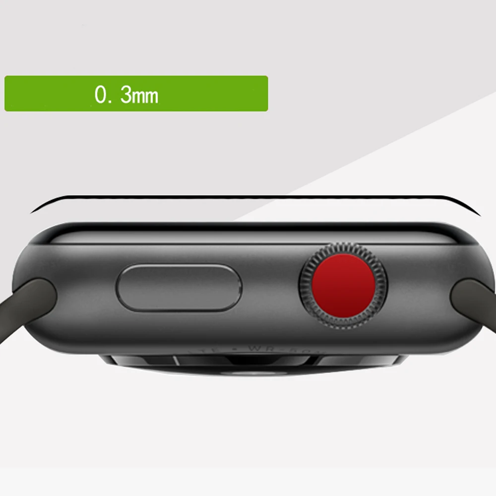 Полноразмерная закаленная пленка для apple watch band 44 мм 40 42 38 iwatch 5 4 3 2 1 4D изогнутая