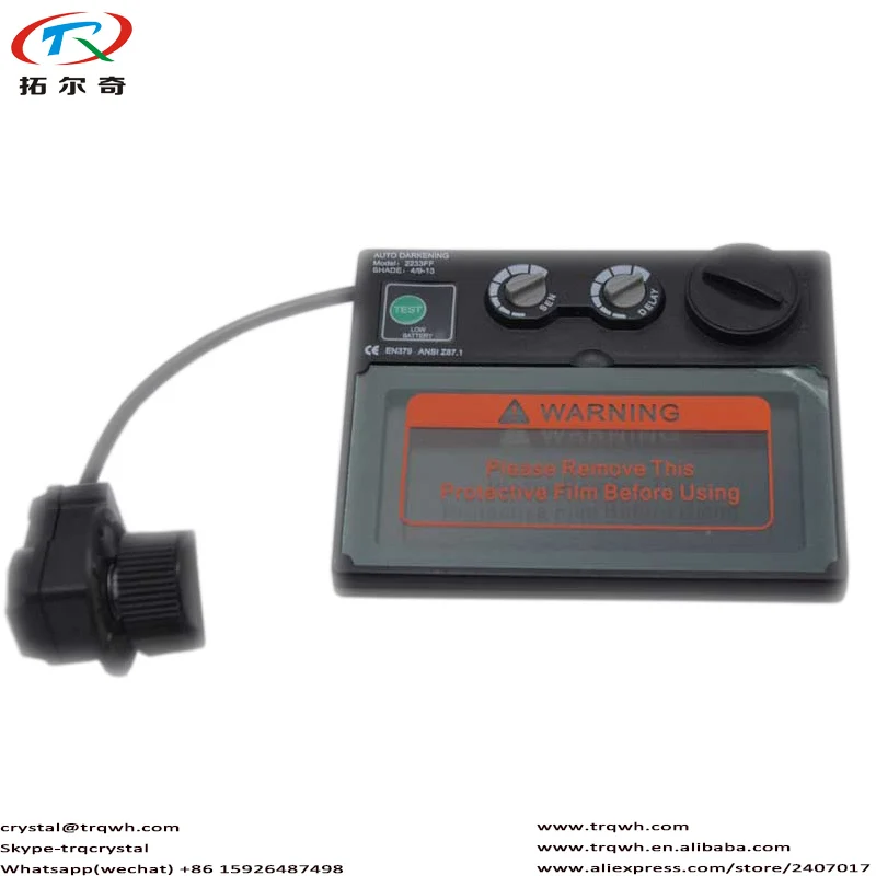 

Dark Welding Filter TRQ-2233FF Solar Engery Lithium Battery Replaceable Automatic Darkening Weld Mask Adjustable Lens Fast Ship