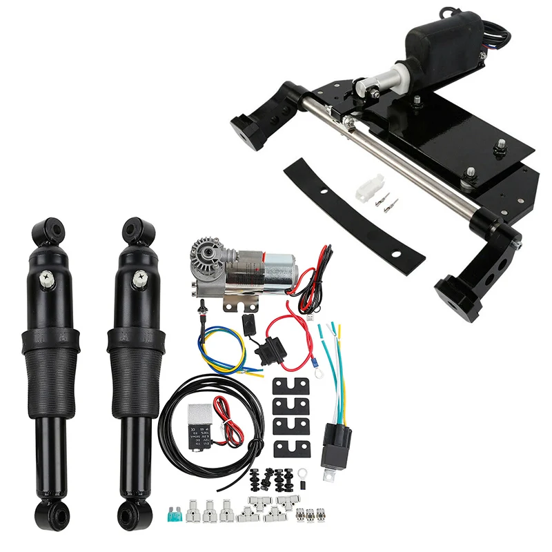Мотоциклетная задняя пневматическая подвеска с электрической центральной подставкой для Harley Touring Road King Electra Street Glide 2009