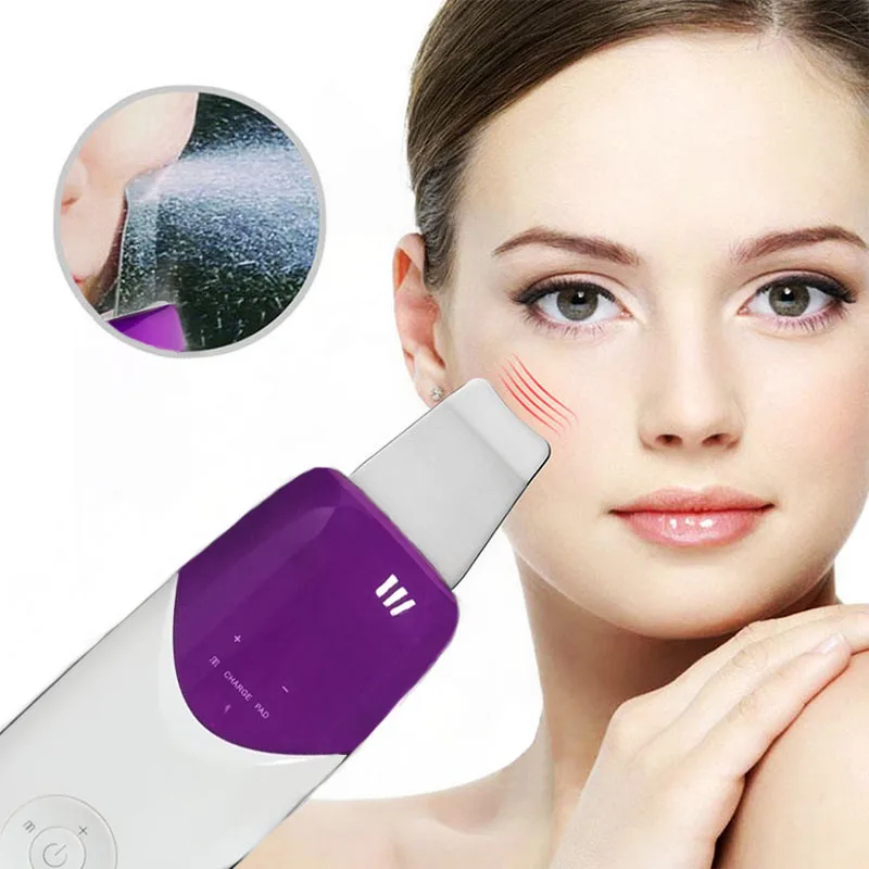 

Dropshipping New Functional Ultrasonic Ion Skin Scrubber Facial Care Ultrasonic Scrubber Cleaner Blackhead Removal Face Peeling