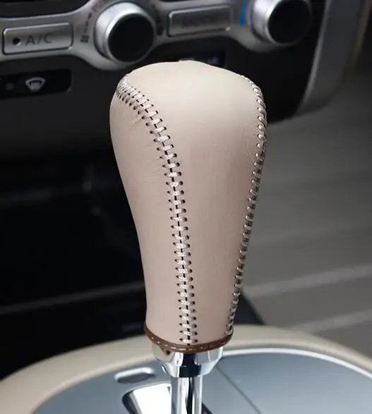 Top Genuine leather gear shift knob cover For Nissan Teana for