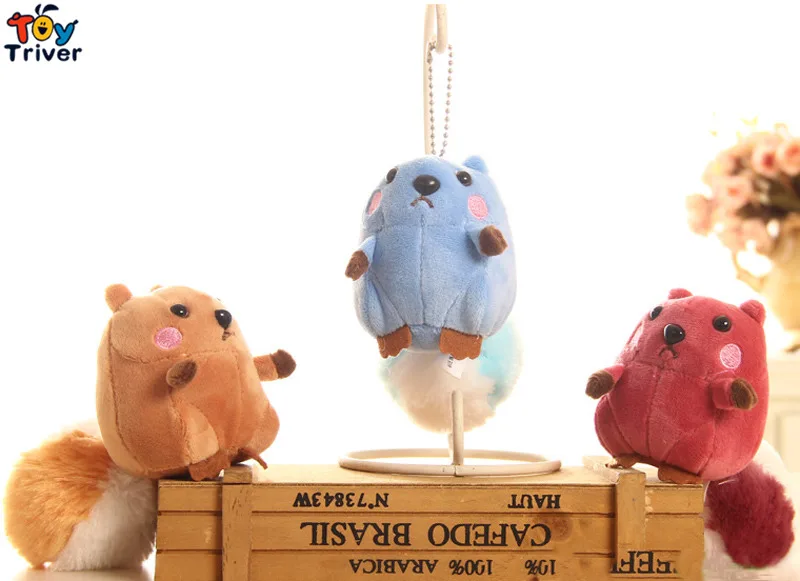 Оптовая Плюшевые мультфильм белка игрушка кукла животных брелок Подвеска