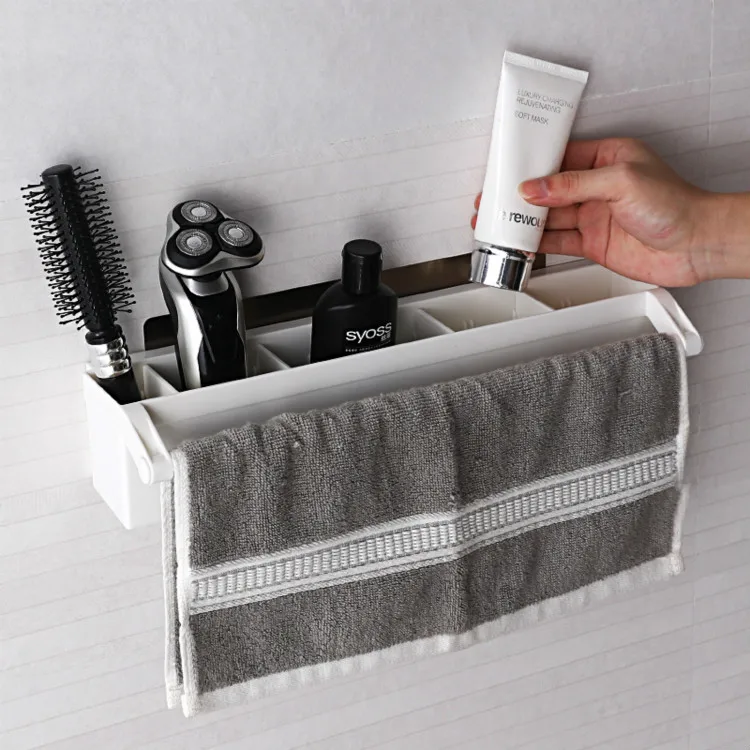 

Bathroom Hanging Rack Storage Organizer Accessories for Blow Dryer Curl Iron, Hair Straightener, Brushes Stand Hair Dryer Holder
