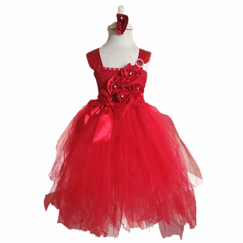 

BBWOWLIN Red Baby Girl Dress for 24M Baby Gilr Tutu Dress Wedding Birthday Party 135
