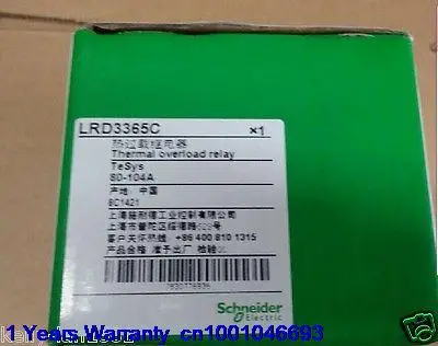 

DHL/EUB 5pcs NEW Original for Schneider Original for Schneider LRD3365C LR-D3365C 80-104A Relay 15-18