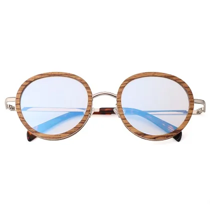 Лучшие продажи натуральных экологически чистых бамбуковых солнцезащитных очков ретро мужские и женские модели солнцезащитные очки могут быть надписями логотип - Цвет линз: Zebra Wood