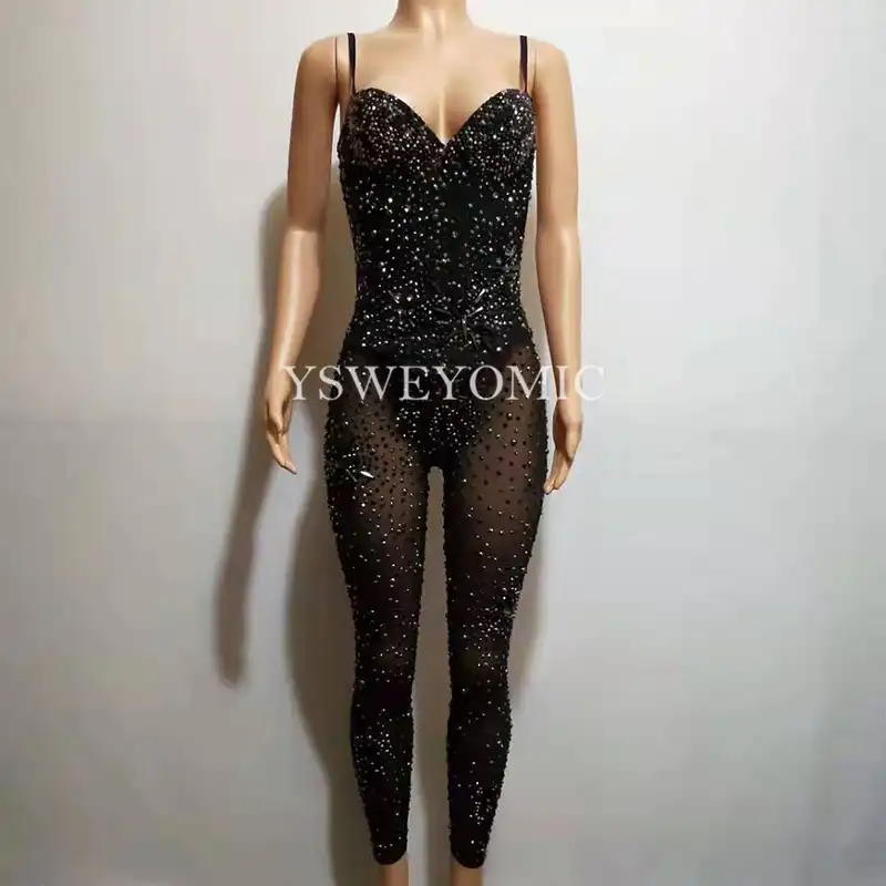 black leggings jumpsuit