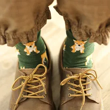 Новинка, милые женские носки для питомцев Шиба-ину, милые носки для девочек, щенков, собак, животных, расчесанные Короткие хлопковые носки