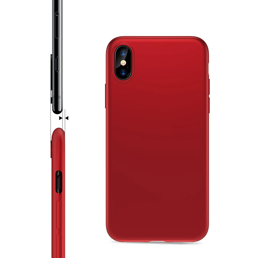 Portefeuille For iPhone X Case Ultra Thin Soft Shell TPU Protective Matte Back Cover Case for Apple iPhone 8 Plus 7 6 6s 10 Capa (3)