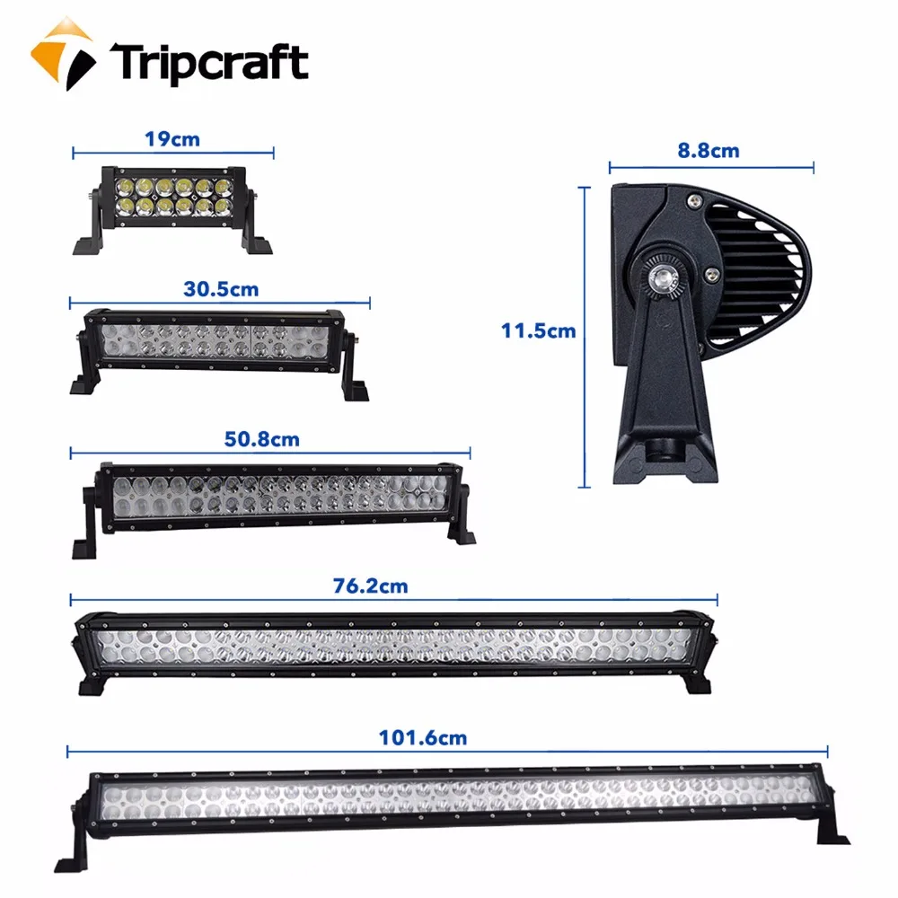 

LED WORK LIGHT BAR 12v 24v auto worklight car driving lamp 7.5" 21" 30" 41" led bar for Offroad truck SUV ATV 4x4 4WD ramp light