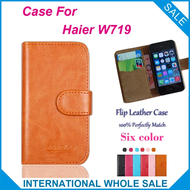 Best Offers Haier W719 case High Quality Fashion Wallet Stand Flip Cover Leather for Haier W719 Case+tracking number